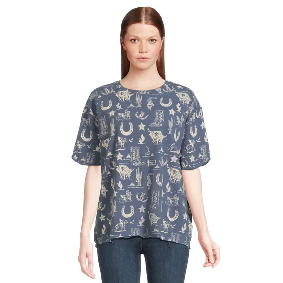 (取寄) フリーピープル レディース ペインテッド フローラル ティー Free People women Painted Floral Tee Navy Combo Free People | Tops | Free People Womens Painted Floral Tee Navy